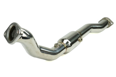 Down Pipe/Front Pipe w/High Flow Cat - Mitsubishi Evo X CZ4A