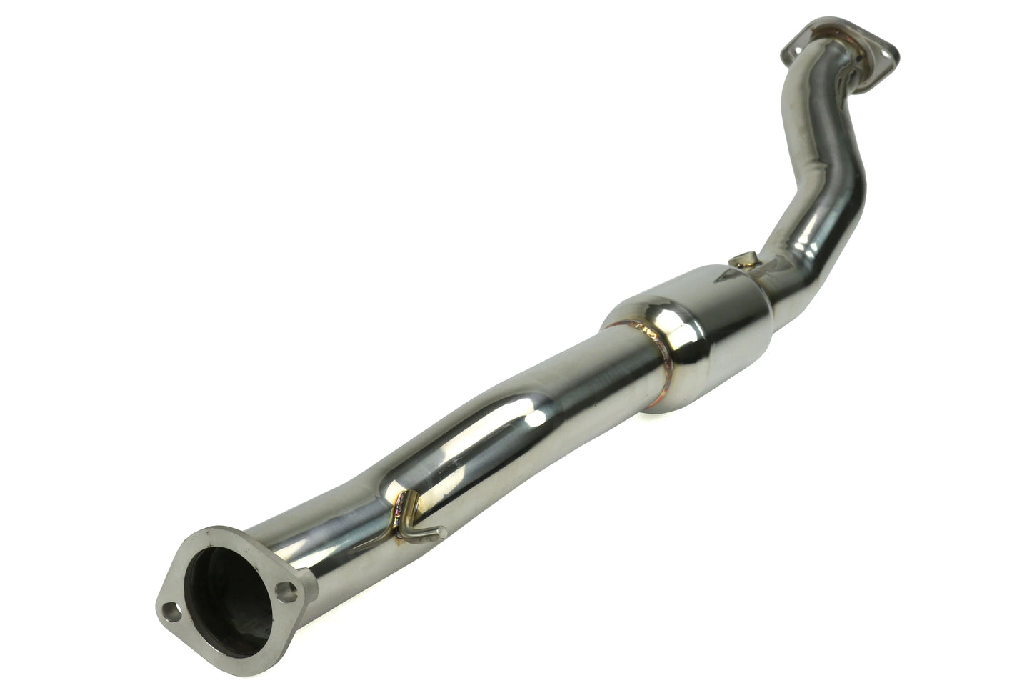 Down Pipe/Front Pipe w/High Flow Cat - Mitsubishi Evo X CZ4A