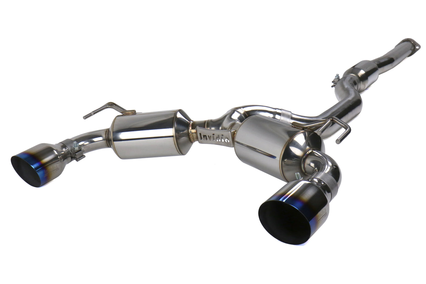 Dual N1 Turbo Back Exhaust w/PSR O2 Housing - Mitsubishi Evo X CZ4A