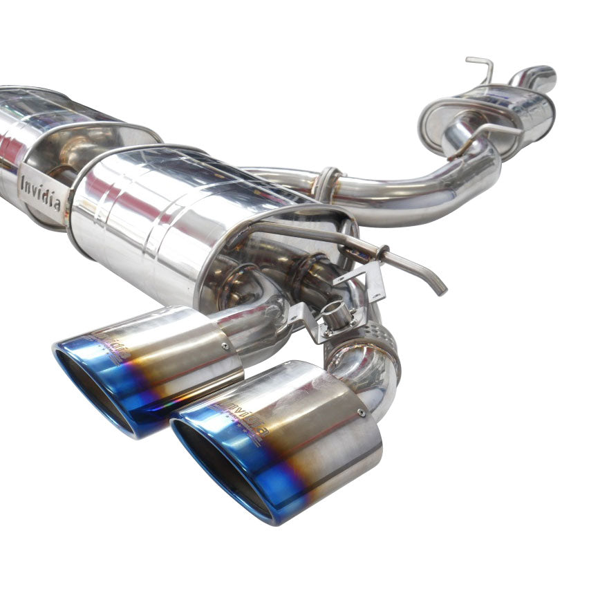 Q300 Valved Turbo Back Exhaust w/Oval Tips - VW Golf R Mk7