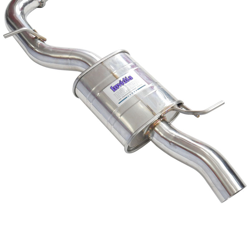 Q300 Valved Turbo Back Exhaust w/Oval Tips - VW Golf R Mk7
