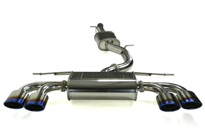 Q300 Non-Valved Turbo Back Exhaust w/Oval Tips - VW Golf R Mk7
