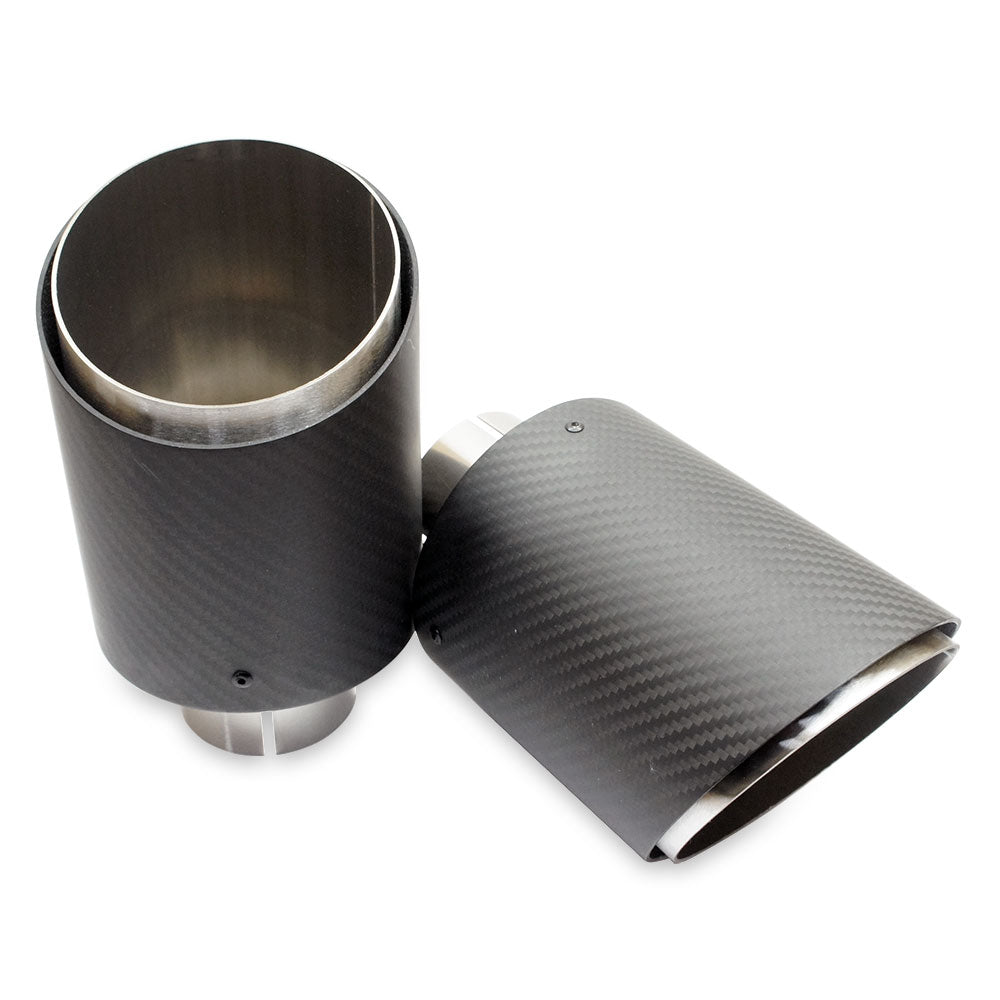 R400 Valved Turbo Back Exhaust w/Round Tips - VW Golf R Mk7