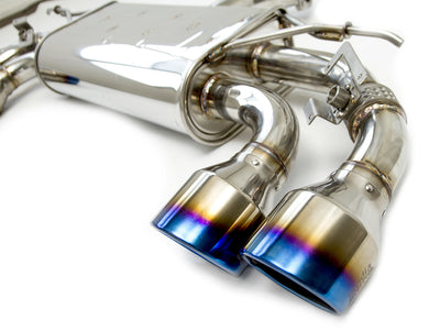 Q300 Valved Catback Exhaust w/Round Tips - VW Golf R Mk7