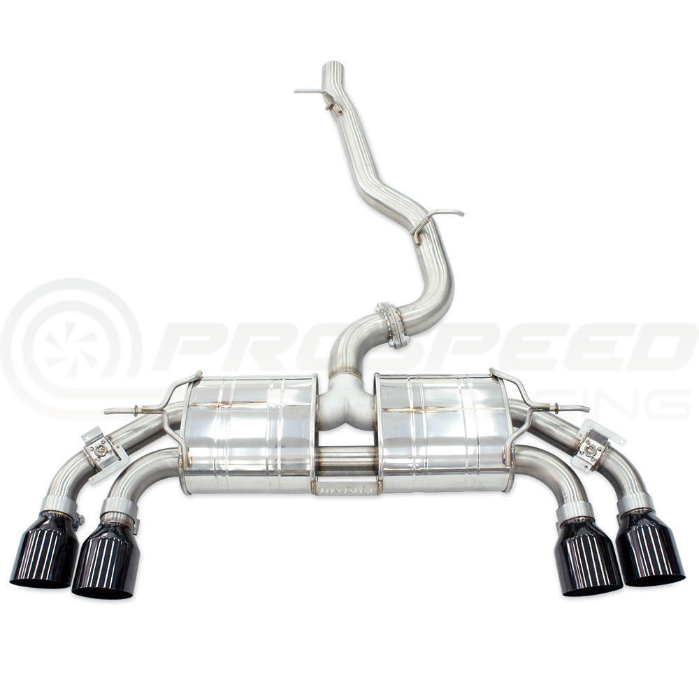 Invidia R400 Valved Cat Back Exhaust w/Round Tips VW Golf R Mk8