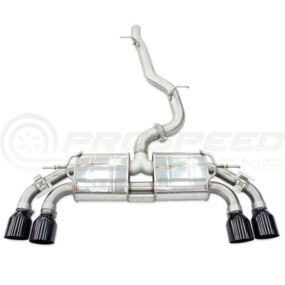 Invidia R400 Valved Cat Back Exhaust w/Round Tips - VW Golf R Mk8 HS22GFR8GV4RT