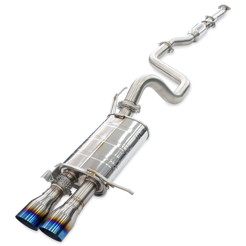 Q300 Valved Cat Back Exhaust w/Straight Cut Ti Tips