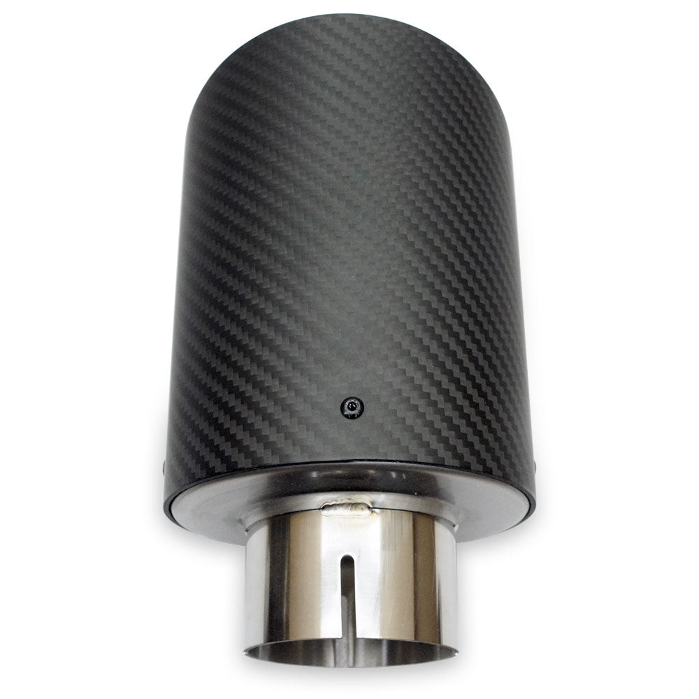 PSR Carbon Fibre Clamp On Tip SINGLE - 114.3mm Outlet, 60mm Inlet
