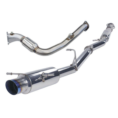 N1 Turbo Back Exhaust Resonated w/Catted Down Pipe - Subaru WRX/STI GD 01-07